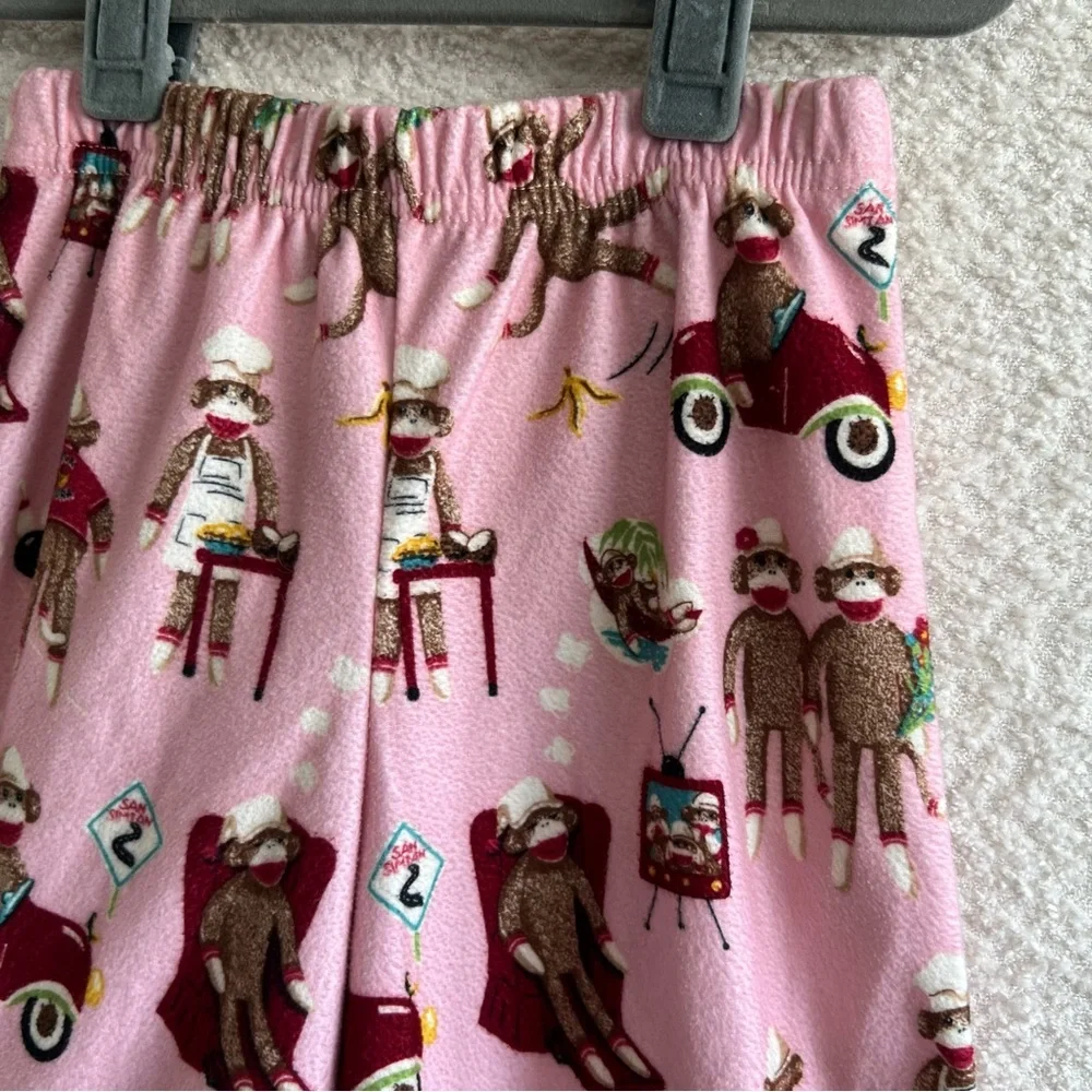 Nick‎ & Nora Kids Toddler Silly Sock Monkey Bowling Pajama Pants Size 2T